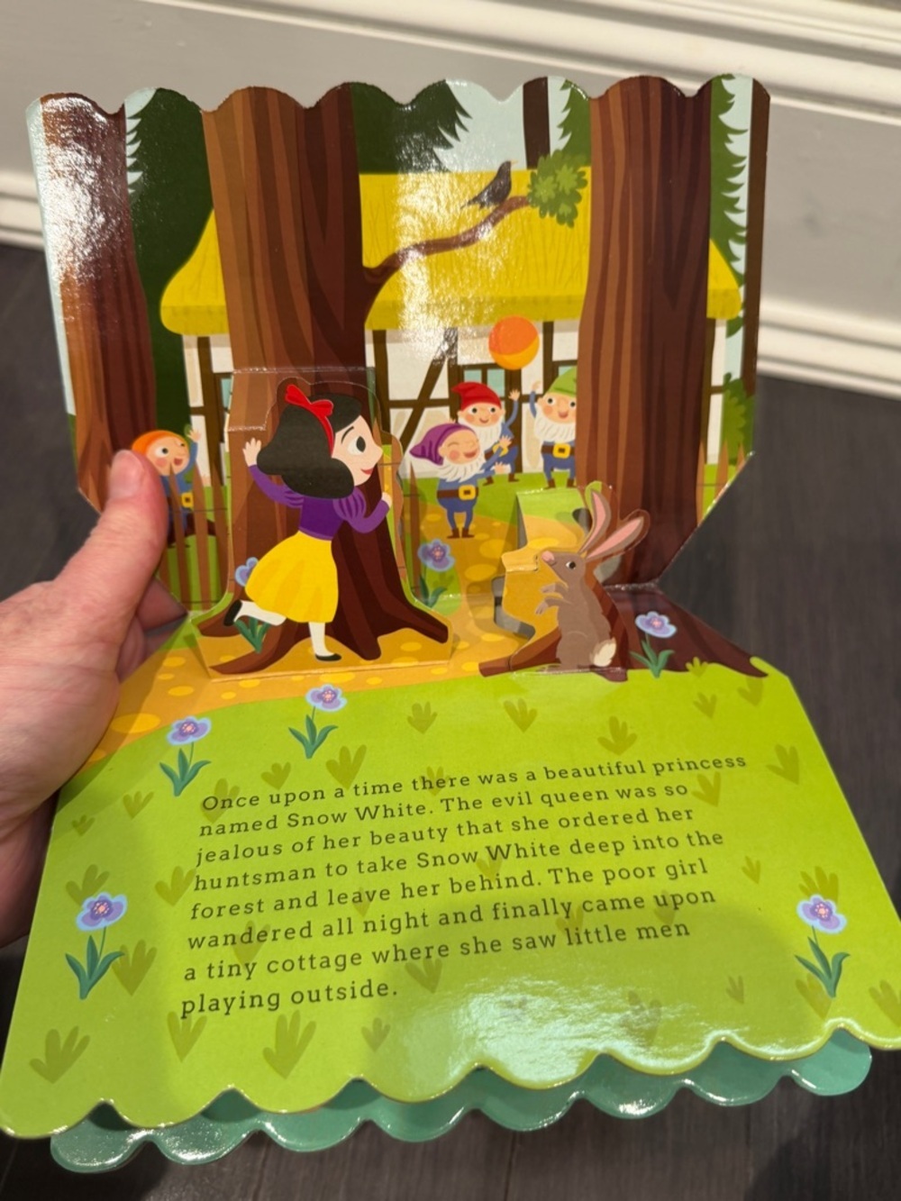 Disney Snow White Pop-Up Book - Yellow, Red, Green Hardcover Book Toddler Kids - Picture 3 of 5